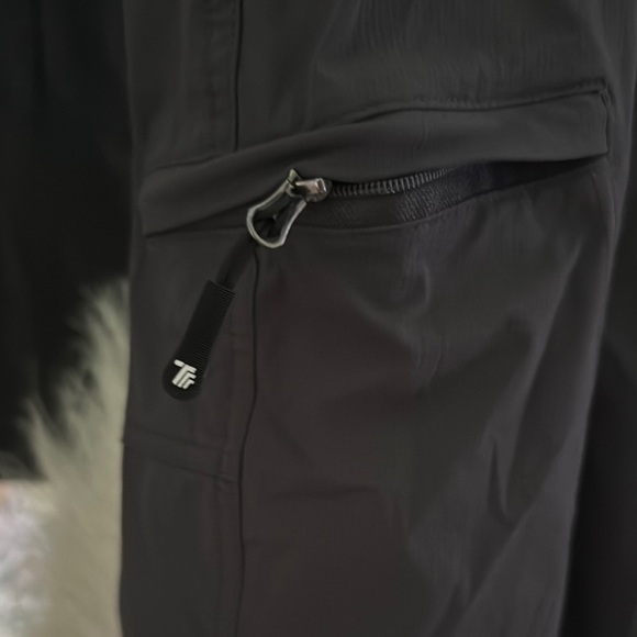 Black Cargo Shorts with Technical Fabric - Picture 3 of 7